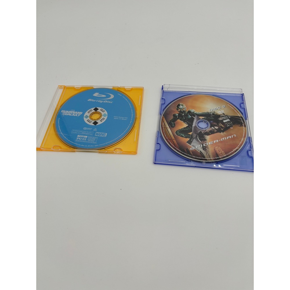 Marvel Movie Bundle Guardians of the Galaxy Spider-Man Blu-ray DVD Excellent Set